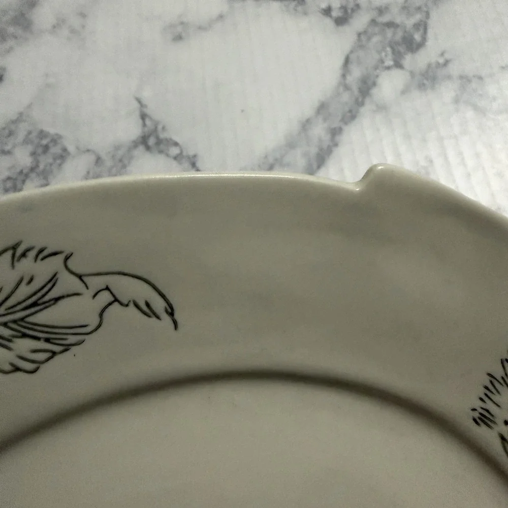 Linda FAHEY Artisan Pacifica Stormy Seas Plate Nautical Ship Anthropologie NEW